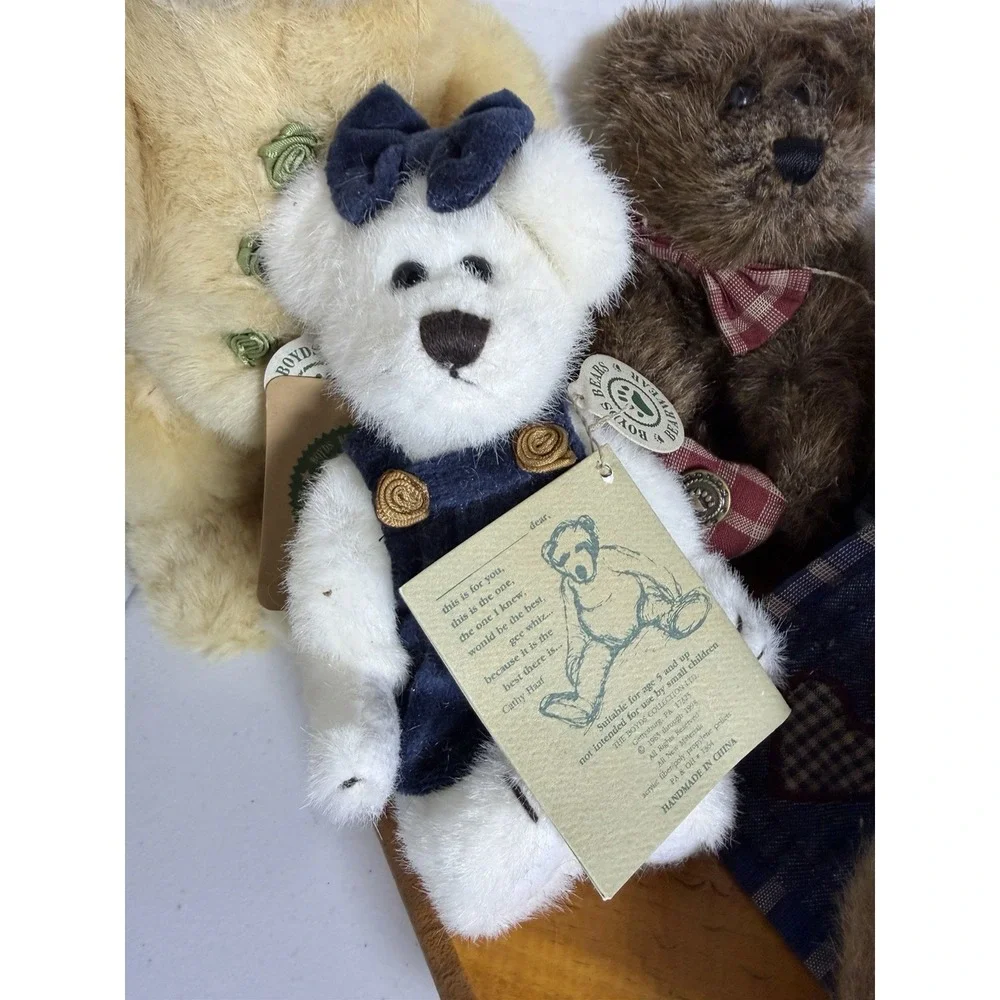 Boyds Bears Bearwear Plush Lot w/ Tags‎ Quilt Patch Archive Collection